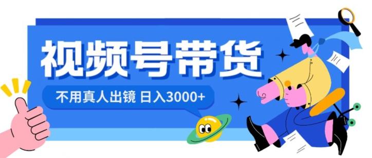 视频号带货，日入3000+，不用真人出镜-木白网创